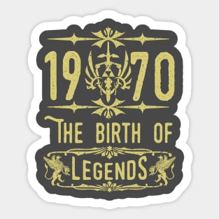 1970 The birth of Legends! Sticker